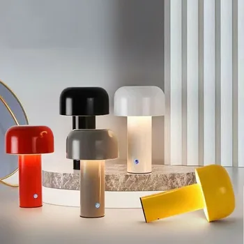 Taliansky Húb Lampa Prenosných Bezdrôtových Dotyk Nabíjateľná Tabuľka USB Lampa Stolná Lampa Ploche Dekorácie Spálňa Nočné Svetlo