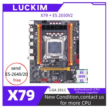 X79 Doske LGA 2011 Nastaviť Auta S technológiou Intel Xeon E5 2650V2 CPU Procesory
