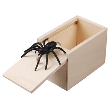 Zložité Hračka Strach Drevené Okno Vtip Strašidelné Malý Chrobák, Spider Prekvapenie Box Vtip Fun Vydesiť Žart Gag Darčeky Deti Hračky Pre Dospelých