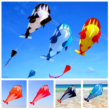 doprava zadarmo veľké mäkké dolphin kite ripstop nylon vonkajšie hračky lietania octopus kite factory cudzinec