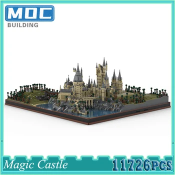 Hviezda Filmu Klasické Prasa wartsCastle Magic Castle MOC Stavebné Bloky DIY Zhromaždiť Veľké Model Tehly Deti Dovolenku Dary