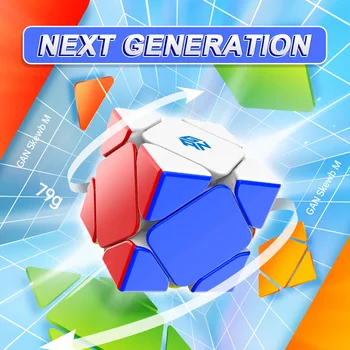 GAN Skewb M Enhanced Magnetické Kocky 3x3 Rýchlosť Kocka GAN Skewb M Magic Cube Gans Magnet Puzzle Kocky Fidget Hračky GAN Skosenie