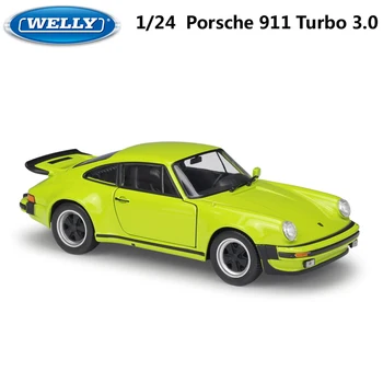 WELL Diecast Vozidla 1:24 Klasické Kovové 1974 Porsche 911 Turbo3.0 Športové Auto Hračka Zliatiny Model Auta, Hračky Pre Dieťa Dary, Zbierky