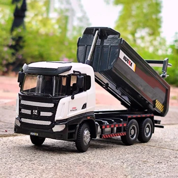HUINA 1:50 Inžinierstva Vozidla Zliatiny Model Kamiónu s Výpisom Simulácia Kovové Dopravy Bager Deti Hračky pre Chlapcov Vianočný Darček