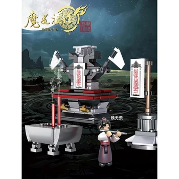 Čínsky Anime Seriálu Stavebné Bloky, Hračky Mo Dao Zu Shi Na Neskrotnú-Oltár Scény Model MOC Tehly Auta