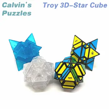 Troy 3D-Star Magic Cube Kalvínov Hádanky Neo Profesionálne Rýchlosť Kľukatých Puzzle Mozgu Vzdelávacích Hračiek, Hlavolamy