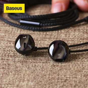 Baseus 6D Stereo In-ear Slúchadlá Slúchadlá Drôtové Ovládanie Bass Zvuk Slúchadiel pre 3,5 mm Slúchadlá
