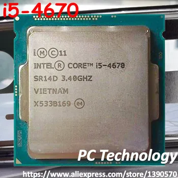 Originálne procesory Intel Core i5-4670 SR14D CPU 3.40 GHz, 6M 84W LGA1150 Quad-core Ploche i5 4670 procesor doprava Zadarmo