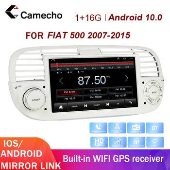 Camecho autorádia Pre Fiat 500 Navigáciu GPS, WIFI, Bluetooth Volant Ovládanie Stereo 2din Multimediálny Prehrávač Android 10