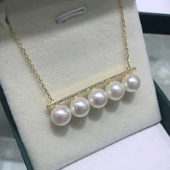 Kurshuni Zostatok Bar Spevnené Perlový Náhrdelník Prívesok Pre Ženy, Luxusné Kvalitné Náušnice Set Šperkov Na Krku Japonský Príslušenstvo