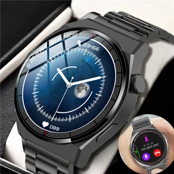 2022 Luxusné Smart Hodinky Mužov Smartwatch Bluetooth Hovor Športové Fitness Tracker Nepremokavé Obchodné Hodiny Nové Hodinky Pre Mužov + Box