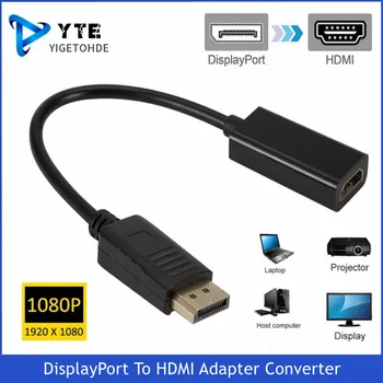 DP Na Kompatibilný s HDMI Kábla, Adaptéra, Stabilný Prenos DisplayPort Kábel Pre Macbook Pro Air Projektor Fotoaparát, Počítač, TV