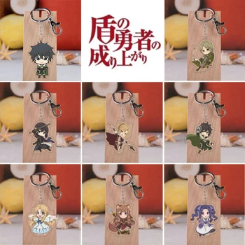 Veľkoobchod Anime Vychádzajúceho zo Štítu Hrdina Akryl Keychain Naofumi Iwatani Kreslený Obrázok Prívesok Keyring Šperky 20Pcs/veľa