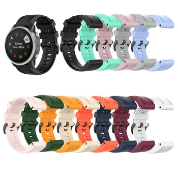 Sledujte Popruh pre Garmin Fenix 7S Pure Color Watchband pre Garmin Fenix 5S Športové Watchband Náramok na Zápästie