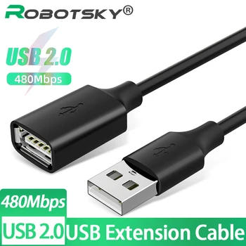 Predlžovací Kábel USB Mužov a Žien Dátový Kábel USB 2.0 Kábel 480Mbps Rýchly Prenos Vhodná pre PC, TV, Notebook Pevného Disku