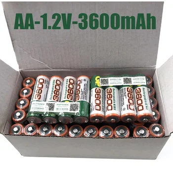 AA Nabíjateľné Batérie Pilas Recargables AA 3600mah 1.2 V Ni-mh Batéria AA Batérie Iba Zväzok 1 Cn(pôvodu)