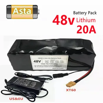 48V batéria 48V 20Ah klince batérie 20A BMS 18650 Lítiová Batéria Pre Elektrický bicykel Elektrický Skúter T plug/xt60plug