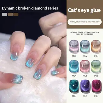 10 ml Cat Eye Gel lak na Nechty Lesklé Magnetické Gél Semi Trvalé Soak Off UV Gél Lesk Manikúra Pre Nail Art Gel Lak