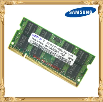 Samsung Notebook, pamäť 2GB 667MHz PC2-5300 DDR2 pre Notebook RAM 667 5300S 2G 200-pin modulu so-DIMM, doprava Zdarma