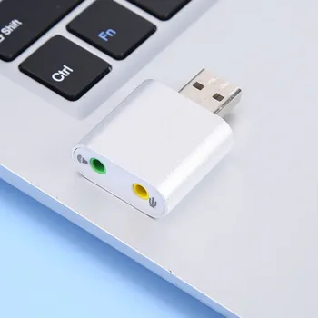 USB Zvuková Karta Externý USB Na 3,5 mm Jack 3D zvukovú kartu Audio Zvukové Karty Adaptéra Zvukové Karty Notebooku