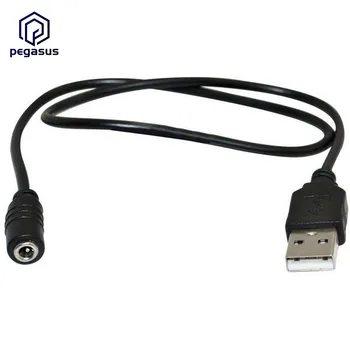 10 Ks/Veľa Pro USB Samec Konektor do 1.35*3,5 mm DC Napájací Konektor Samica Barel Kábel Kábel, 50 cm