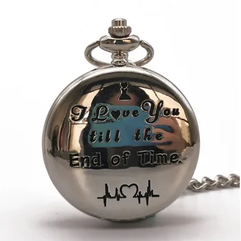 Módne retro steampunk dizajn silver abecedy quartz vreckové hodinky pánske dámske darčekové hodiny najlepší darček kúzlo vreckové hodinky unisex