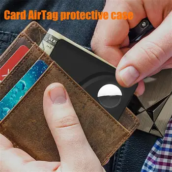 Airtags Peňaženky Prípade Držiteľ Kreditnej Karty Tracker Ochranné puzdro Pre Apple Airtag Locator Anti-stratil Peňaženku Klip Airtag Príslušenstvo