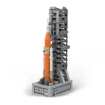 MOC SLS Artemis Space Launch System Rocket Stavebné Bloky Auta Saturn V Rozsahu Preskúmať Veichile Tehly Hračka Pre Deti, Vianoce, Darček