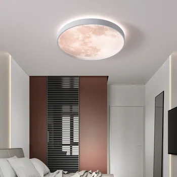 Nové Kreatívne LED Mesiac Stropné Svetlá Domácnosti AC220V 18W 24W Osvetlenie v Obývacej Miestnosti, Spálne, Balkóna Biele Svetlo Teplé Svetlo