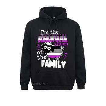 Camisa Asexual Ovce Rodiny Zábavné Pride Vlajka LGBTQ T-Shirt Chlapec, Mikiny Dizajnér Jeseň Dlhý Rukáv Hoodies Odsávače pár
