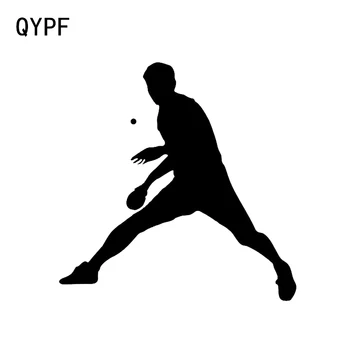 QYPF 13.4*13,5 CM Módny Krásne Stolný Tenis Šport Nálepky Vzor Dekoru Auto Modelovanie Nálepky Vinyl C16-1341