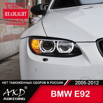 Pre Vozidla BMW E92 Vedúci svetlo 2006-2012 Auto Príslušenstvo Hmlové Svetlá Deň Beží Svetla DRL H7 LED Bi Xenónové Žiarovky 330i 335i E93 Svetlomety