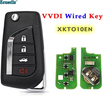 Xhorse VVDI Univerzálny Drôt Diaľkové XKTO10EN XK Séria Auto Kľúč pre VVDI2 / VVDI Mini / Kľúčový Nástroj Max pre Toyota Štýl