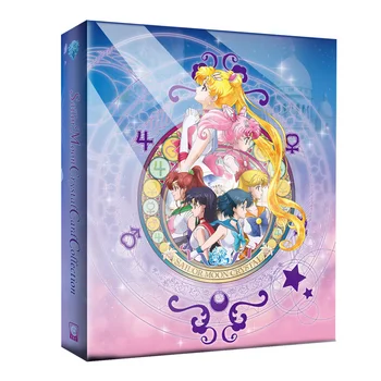 Sailor Moon 25. Výročie Karty Kniha SR Crystal Flash Karty Zber Hobby Knihy Ochrana Karty Zložky Hračka Darčeky pre Deti