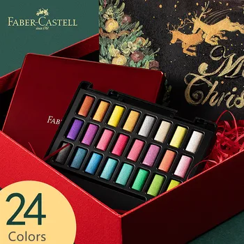 Faber-Castell 24 Farby Kovu Pevné Akvarelových farieb Prenosné Akvarel Pigment s Maľovať Štetcom Nastaviť Umelecké potreby