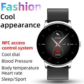 KS02 NFC Kontrolu Srdcovej frekvencie Šport Smart Sledovať hladinu Glukózy v Krvi Vodotesný IP68 Teplota Bluetooth Hudby Smartwatch Zdravie 2023