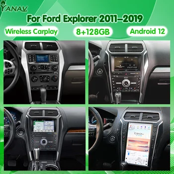 Android 12 autorádio Pre Ford Explorer 2011-2019 Tesla Štýl Multimediálny Prehrávač, Android, Auto GPS Navigatio Stereo Vertikálne Obrazovke