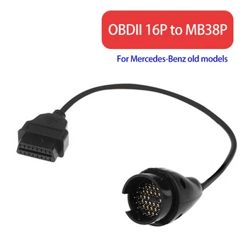 16 až 38 Pin OBD2 OBDII Diagnostický Kábel, Adaptér Konektor pre Mercedes Benz