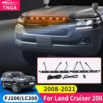 Pre 2008-2021 Toyota Land Cruiser 200 LC200 Stred Mriežky Chladiča Ozdobné Svetlá Šírka Lampa Úprava Príslušenstvo 2020 2019