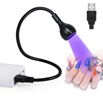 UV Lampa na Nechty, Svetlá na Vlasy Led Ultrafialové Flexibilné USB Mini Gél Vytvrdzovania Lampe Manikúra Pedikúra Nástroje