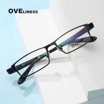 Módne pánske okuliare rámy na Okuliare, Rám pre mužov Optické Krátkozrakosť Predpis okuliare Muž Kovové plné Okuliare okuliare