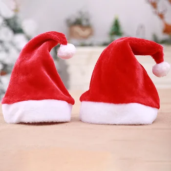 HoneyCherry Vianočná Čiapka Fleece Baránok Vlna Santa Claus, Vianočné Hat Novorodenca Fotografie Rekvizity