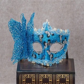 Krásne Benátskej Čipky Masku A Motýľ Maškaráda Princezná Maska, Halloween, Vianoce, Narodeniny, Sviatok Dary