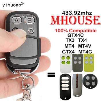 NOVÉ Myhouse Mhouse TX3 TX4 GTX4 Diaľkové Ovládanie garážovej brány Otvárač MOOVO MT4 MT4V MT4G Brána na Diaľkové Ovládanie 433.92 MHz Náhradné