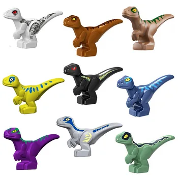 Jurský Svete Park Mini Dinosaura Stavebné Bloky Dinosaurie Vajcia Dieťa Indoraptor Pterosauria Zvierat Tehly Diely, Hračky pre Deti,