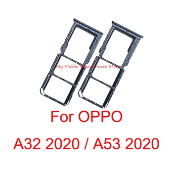 Dual Sim Držiak Pre OPPO A32 2020 / A53 2020 Micro Sim Kartu SD Držiak Slot Čítačky Adaptér Pre OPPO A53 2020 Náhradných dielov