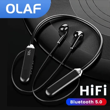 Olaf Neckband Slúchadlá Bluetooth 5.2 Magnetické Adsorpcie Bezdrôtové Slúchadlá Visí na Krku In-Ear Hifi Šport pre Slúchadlá, LED Displej