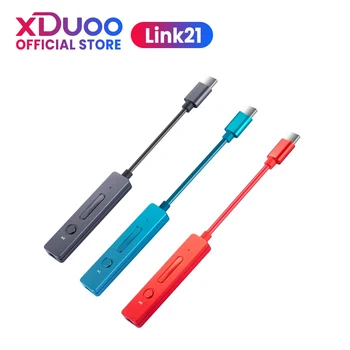 XDUOO ODKAZ V2 2021 Digitálne Prenosné DAC Slúchadlový Zosilňovač Typ-C Mobilného Telefónu, USB Dekódovanie Kábel Amp Podporu PCM32Bit/384khz D