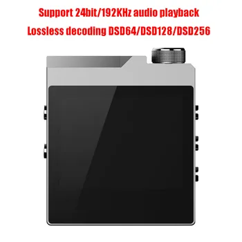 High-end MP3 Prehrávač, Bezdrôtové pripojenie Bluetooth, HIFI Prehrávač Hudby Podporuje DSD256 Lossless Dekódovanie Hudby Walkman 256G Rozšírenie Pamäte