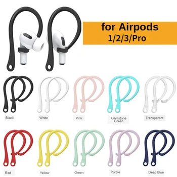 1Pair Anti-stratil Earhook Eartips Bezpečné Uchytenie Silikónové Bezdrôtové Slúchadlá Ochranné Príslušenstvo Držiaky Pre Apple AirPods 1 2 3 Pro